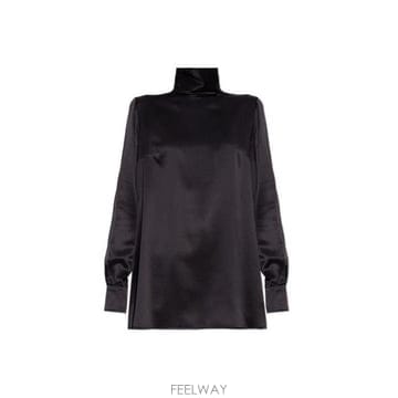 26 FW 돌체앤가바나 하이넥 새틴 블라우스 N0000 F7AI0TFU1AU