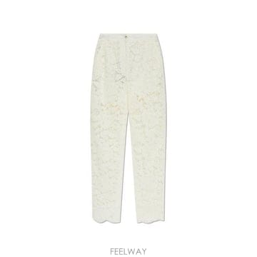 26 FW 돌체앤가바나 플로럴 레이스 테일러드 팬츠 W0001 FTAM2THLM7L