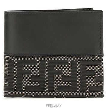 펜디 FF 자카드 바이폴드 지갑