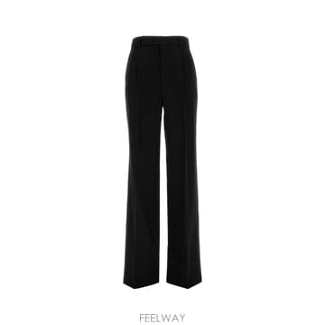 Saint Laurent [X45]���ζ� A007RLY5J40 1000 ���� �������� Ʈ������ ���̵� ����� ���� Black wool[X45]���ζ� A007RLY5J40 1000 ���� �������� Ʈ������ ��