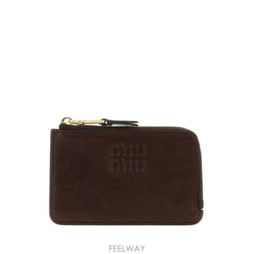 Miu Miu [X45]�̿�̿� 5MB066AEFX F0NBL ���� ���� ������ ������ ī������ Dark brown lea[X45]�̿�̿� 5MB066AEFX F0NBL ���� ���� ������ ������