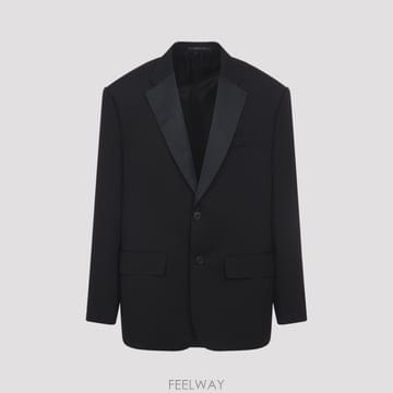 발렌시아가 턱시도 자켓 블랙