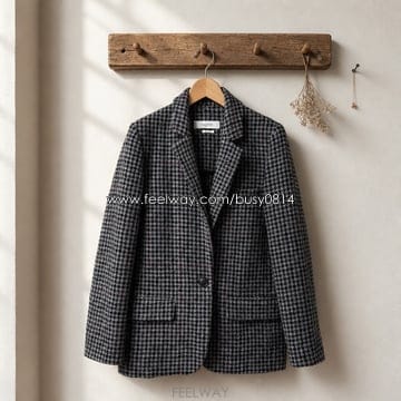 이자벨마랑 에뚜왈 샤를리 울 자켓 하운드투스 체크 36사이즈