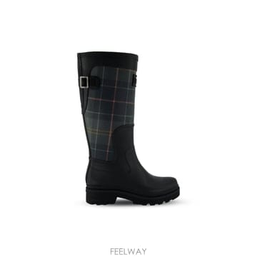 인더샵 Barbour 바버 블랙 미들 부츠