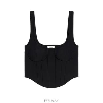 CELINE ���Ϲ߼� ������ Corset crop top in underpinning viscose���Ϲ߼� ������ Corset crop top in underpinning viscos