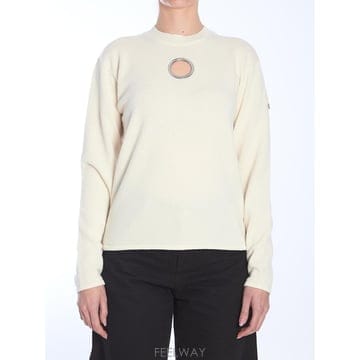 24 F/W 몽클레어 화이트 울 스웨터 9C00001M4281035 B0021477899
