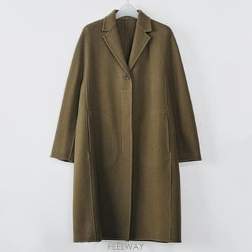 시스템 핸드메이드 울 롱 코트
