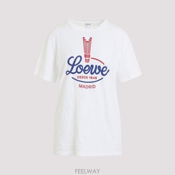 [A3] 로에베 티셔츠 S540Y22X93-2100 WHITE