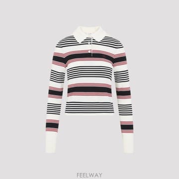 [A3] 셀린느 폴로 RY0TX3B21-01KD WHITE BLACK
