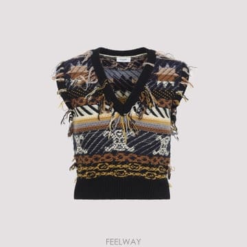 [A3] 셀린느 니트 RY0LU0V65-19BD BROWN GREY