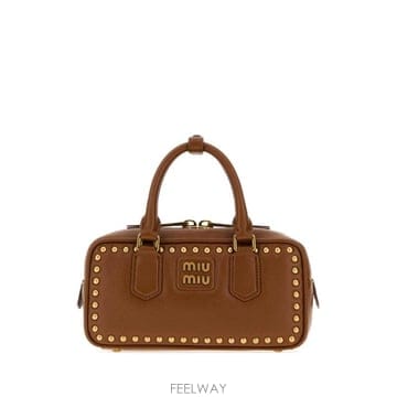 Miu Miu 26FW �̿�̿� �Ƹ�ī�� �ΰ� ��Ʈ�� 5BB142VOBO2ZSQ F0134 Camel26FW �̿�̿� �Ƹ�ī�� �ΰ� ��Ʈ�� 5BB142VOBO2ZSQ F013