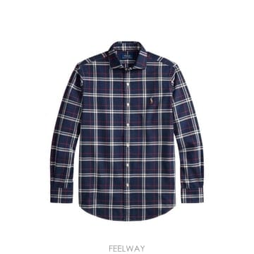 26FW 폴로 랄프로렌 셔츠 710B30241 002 7521A NAVY RED WHITE