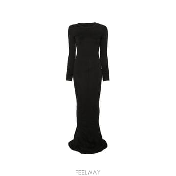 Rick Owens �������� ��ũ������ ��ư ���� �巹�� DS02F6512RN09 B0712318447�������� ��ũ������ ��ư ���� �巹�� DS02F6512RN09 B07