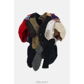 26 F/W 준야 와타나베 패치워크 비대칭 가디건 JRN0210511 B0032305744