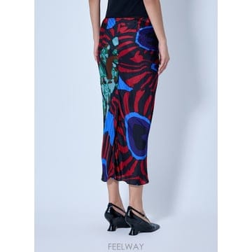 26 F/W 드리스 반 노튼 앱스트랙트 패턴 미디 스커트 262-13 B0112317724
