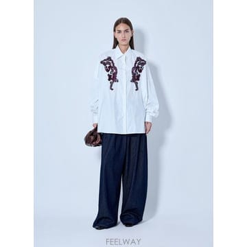26 F/W 드리스 반 노튼 엠브로이드 CASIA 오버사이즈 셔츠 2 B0112317726