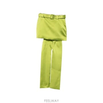셀프 포트레이트 스커트 AW26008SKGGREEN B0192317996