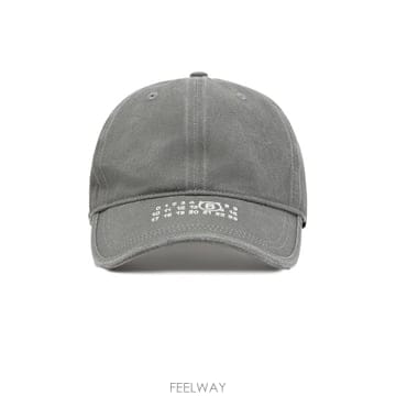 MM6 메종 마르지엘라 그레이 코튼 베이스볼 캡 S52TC0070M B0302318131