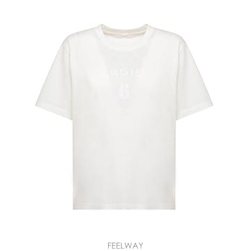 MM6 메종 마르지엘라 화이트 코튼 티셔츠 S62GD0225M200 B0302318136