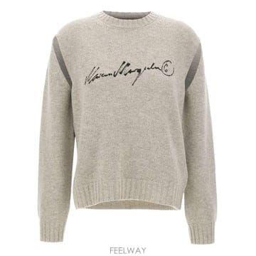 MM6 메종 마르지엘라 GRAYMELANGE 울블렌드 스웨터 S52 B0302318184