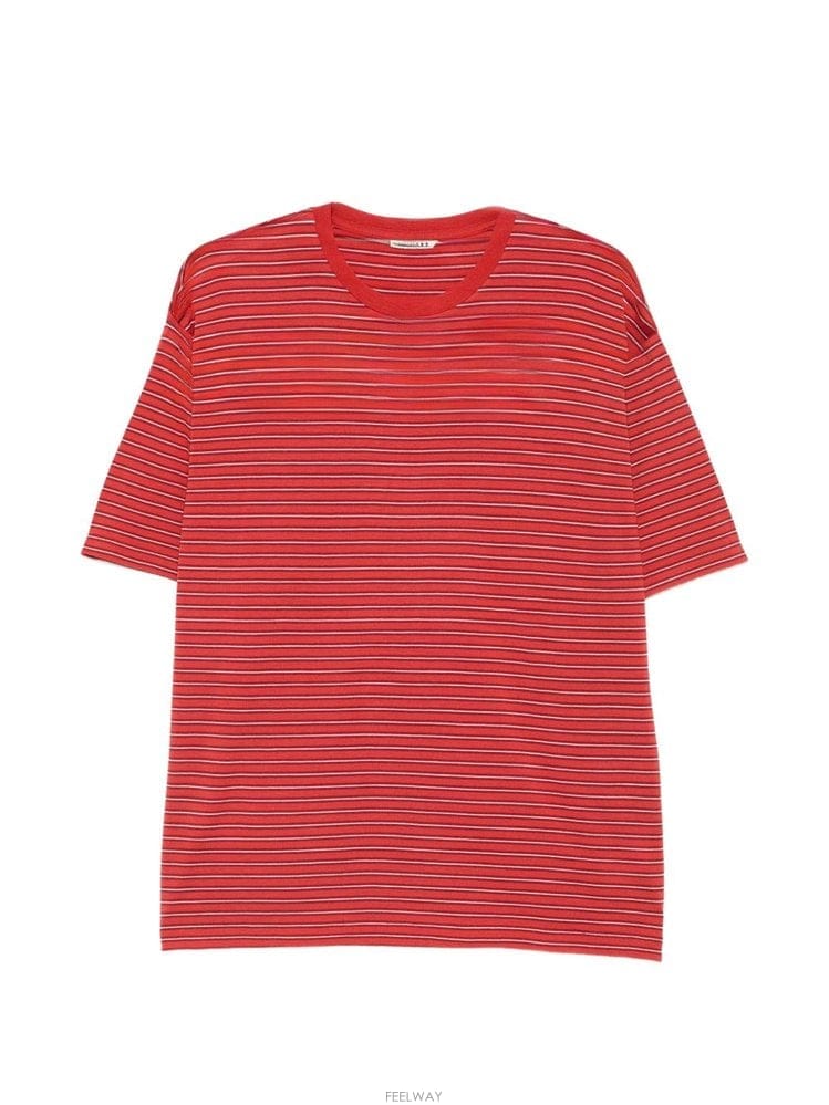AURALEE ���� �� ��Ʈ������ Ƽ���� A26AT02BTREDSTRIPE B0712317989���� �� ��Ʈ������ Ƽ���� A26AT02BTREDSTRIPE B071231