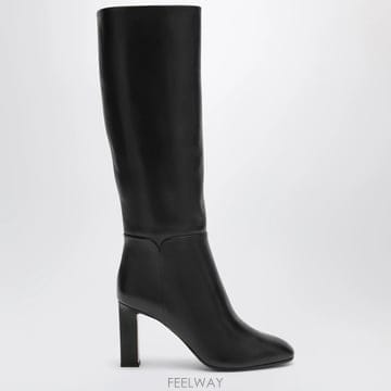26 F/W 아쿠아주라 SELLIER 블랙 카프스킨 부츠 SELMID B0052318686