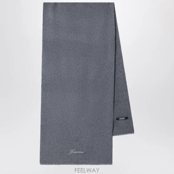 26 F/W 자크뮈스 다크 그레이 울 & 캐시미어 타이외르 스카프 A B0052318693