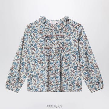 26 F/W 봉쁘앙 코튼 블라우스 WITH 플로랄 프린트 (KIDS  B0052318724