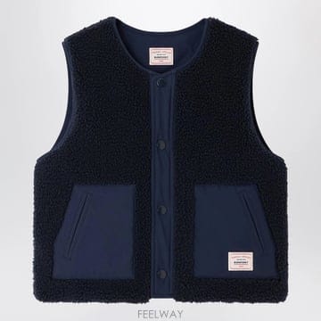 26 F/W 봉쁘앙 네이비 블루 리버서블 셰로파 후리스 조끼 (KID B0052318726