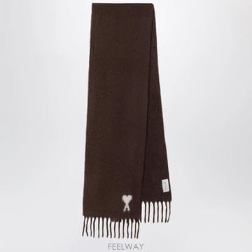 26 F/W 아미 브라운 아미 드 꾀흐 스카프 인 알파카 블렌드 US B0052318729