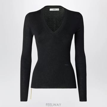 26 F/W 펜디 블랙 리브드 울 점퍼 FZXF83B1QQ-F0QA1 B0052318741