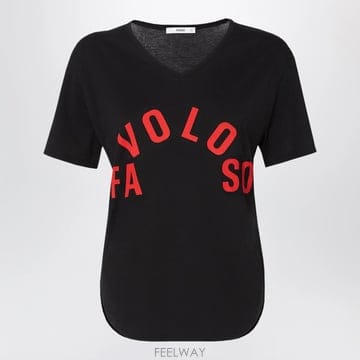 26 F/W 펜디 블랙 코튼 저지 티셔츠 FS9805AV01-F0QA B0052318746