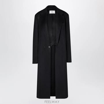 26 F/W 펜디 블랙 싱글브레스트 미디 코트 인 캐시미어 FF624 B0052318755