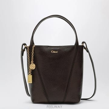 26 F/W 끌로에 스몰 다크 브라운 CHLOE SPIN 토트백 백  B0052318788