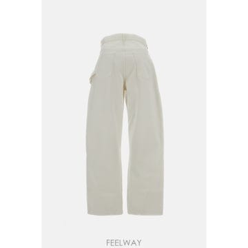 JW앤더슨 트위스트 워크웨어 진 화이트