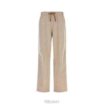 26FW 몽클레어 스트레이트 팬츠 L20988H0000289B08 265 Beige o Tan