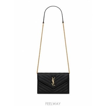 Saint Laurent 26FW ���ζ� ����Ų ������ ī���� ��Ʋ��� �������� ü�� ���� 857605AAA44 1000 NERO26FW ���ζ� ����Ų ������ ī���� ��Ʋ��� �������� 