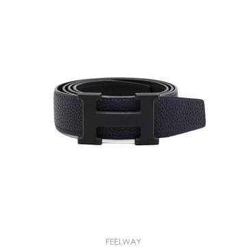 에르메스 H073967CAAU085 블랙 누아 블루 뉘 H로고 버클 리버서블 32MM 남성 벨트aa67884