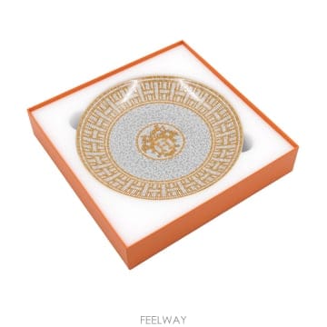 에르메스 P026007P Mosaique au 24 gold 디저트 플레이트 2P 세트aa67921