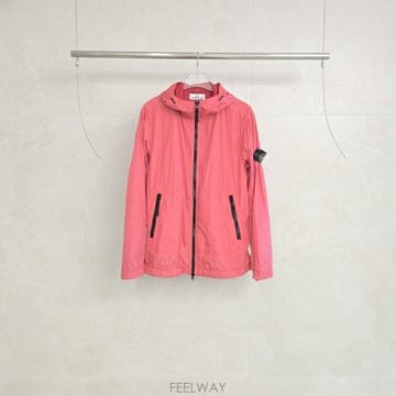 스톤아일랜드 와펜 패치 여성 핑크 바람막이 M