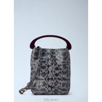 Dries Van Noten 26 FW �帮���ݳ�ư ���� Snake Embossed Leather Top Handle Bag 262 1326 FW �帮���ݳ�ư ���� Snake Embossed Leather Top Han