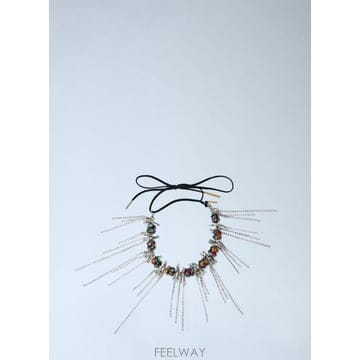 Dries Van Noten 26 FW �帮���ݳ�ư ���� Chain Embellished Collar Necklace 262 13822426 FW �帮���ݳ�ư ���� Chain Embellished Collar Neckl