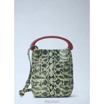 Dries Van Noten 26 FW �帮���ݳ�ư ���� Snake Embossed Leather Top Handle Bag 262 1326 FW �帮���ݳ�ư ���� Snake Embossed Leather Top Han