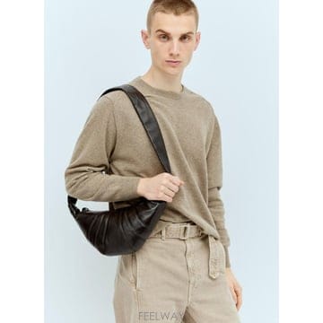 Lemaire 26 FW  ���� Small Croissant Crossbody Bag BG0003 LL095 BR490 T26 FW  ���� Small Croissant Crossbody Bag BG0003 LL095