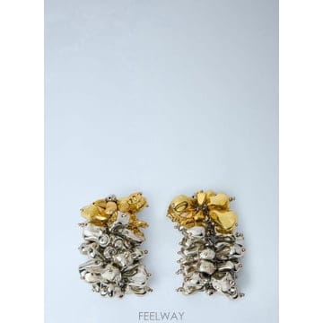 Dries Van Noten 26 FW �帮���ݳ�ư ���� Sculptural Metal Earrings dvn0265037sil26 FW �帮���ݳ�ư ���� Sculptural Metal Earrings dvn0