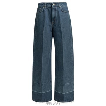 [V90]지방시 BW51BJ518U420 여성 데님 청바지 진 Wide leg jeans