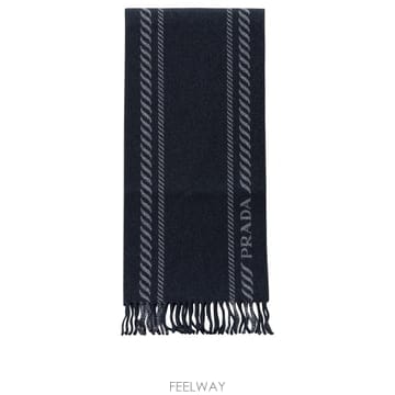 [V90]프라다 2FS1142HJ5F0008 남성 스카프 머플러 Wool and cashmere fringe
