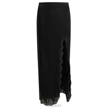 [V90]발렌티노 9B0RAFQ08M60NO 여성 스커트 치마 Long skirt with ruffles