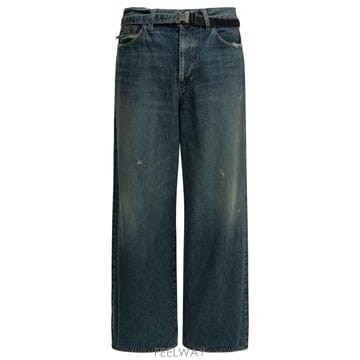 [V90]사카이 26 04103M401 남성 데님 청바지 진 BEYONDEXX Wide Leg Jeans