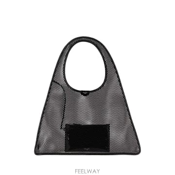 Alaia [X45]�˶��̾� AA1L2041CA266 999 ���� ��Ʈ�� ���۹� ž�ڵ�� �ڵ�� Black mesh O[X45]�˶��̾� AA1L2041CA266 999 ���� ��Ʈ�� ���۹� ž